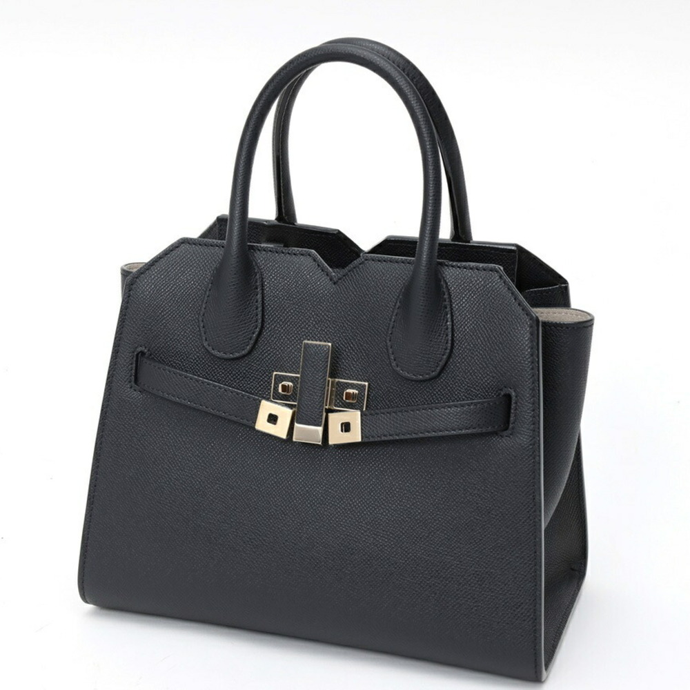 Valextra 2-Handle Milano Bag Mini Shoulder Bag, Soft Calfskin, Black - Picture 5 of 9